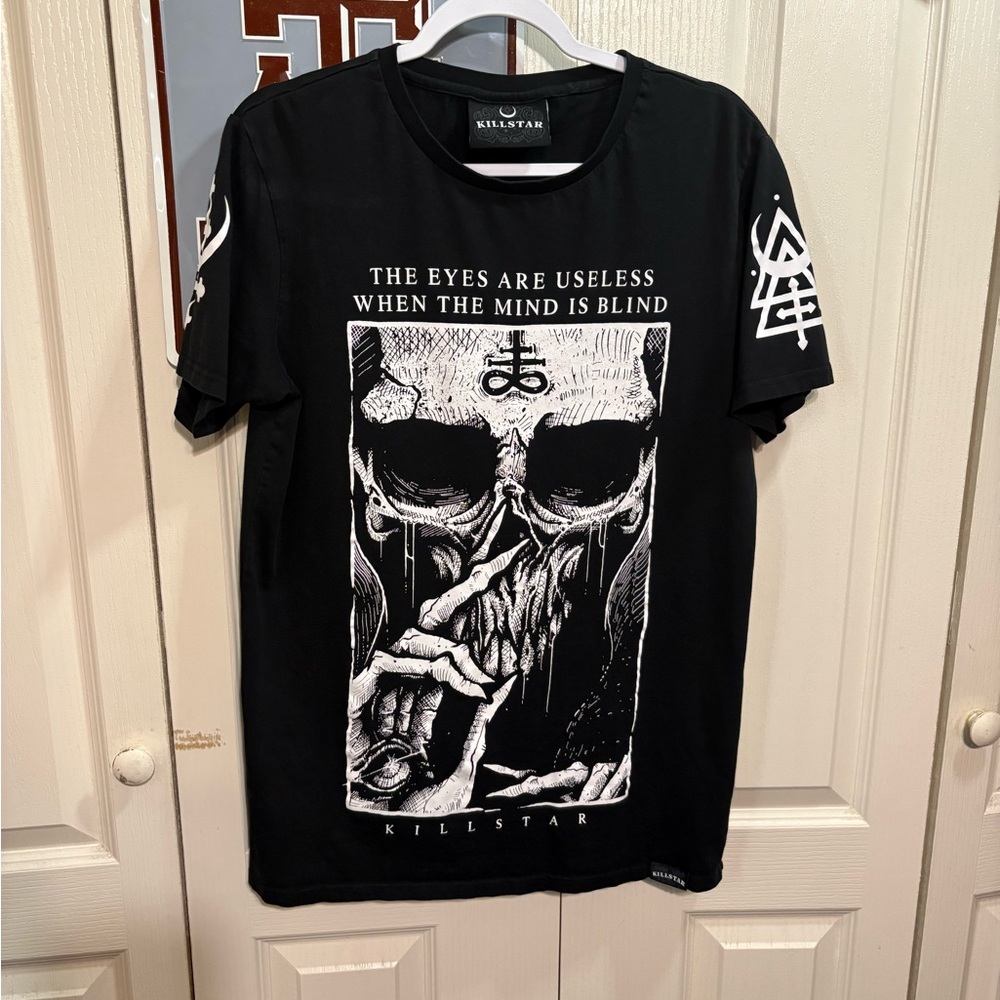 Killstar Black and White Graphic Tee - Picture 3 of 8